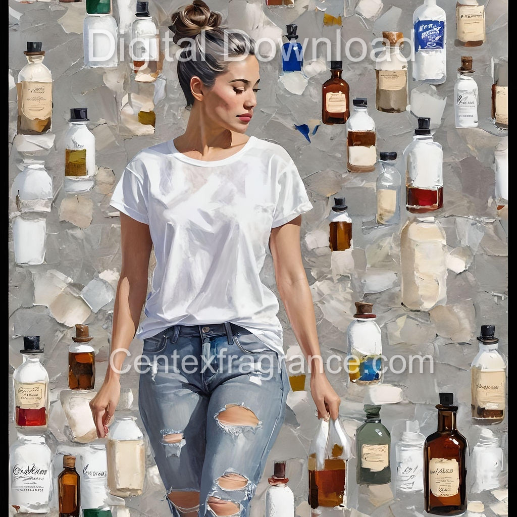 AugSample Pack Itemcf239 33 images tshirt denim fragrance themed prints Digital Download