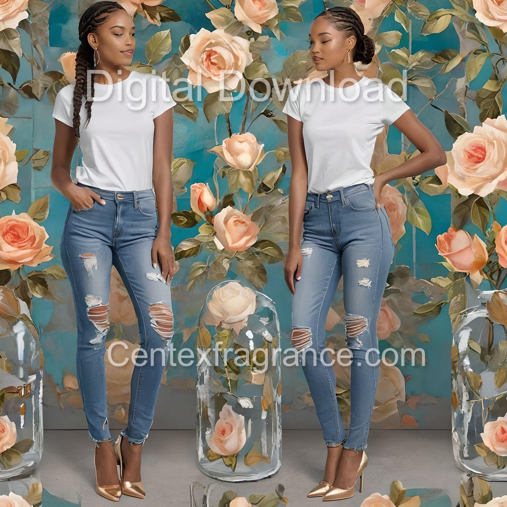 AugSample Pack Itemcf239 33 images tshirt denim fragrance themed prints Digital Download