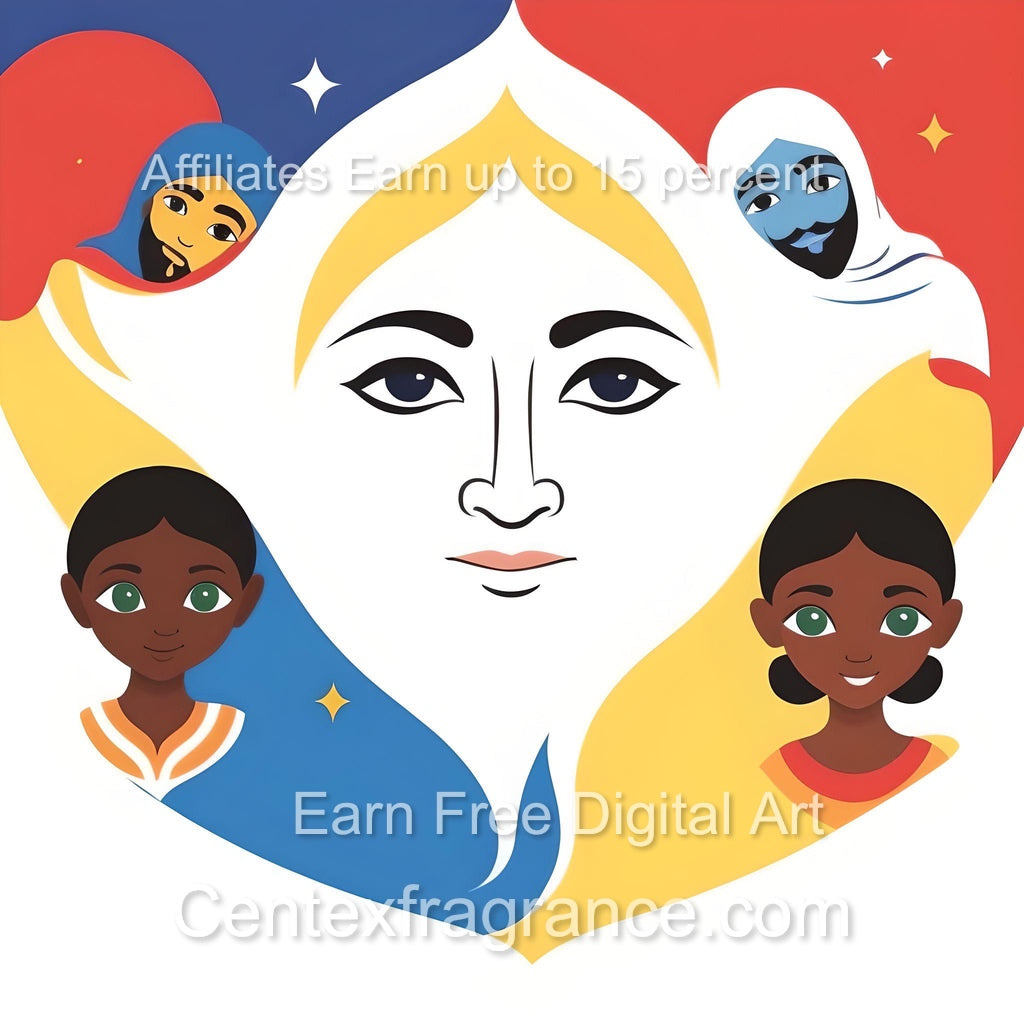 Sept Samplecf303 Children’s themed art Group Multiethnic image pack