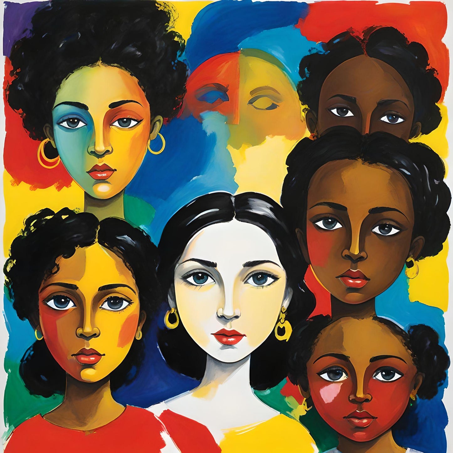 Sept Samplecf303 Children’s themed art Group Multiethnic image pack