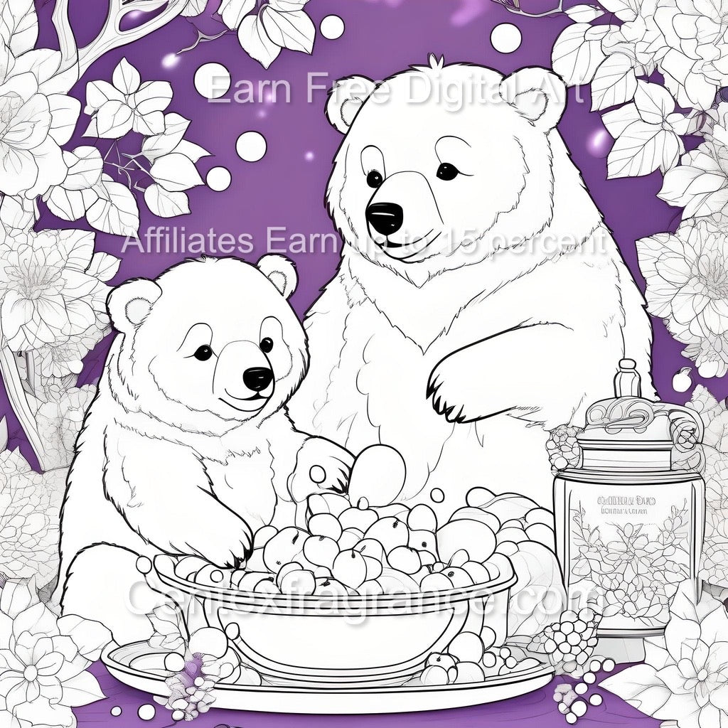 Sept Sample pack offer Children’s theme CF302 Bears Bubbles fragrance Cherry Pears
