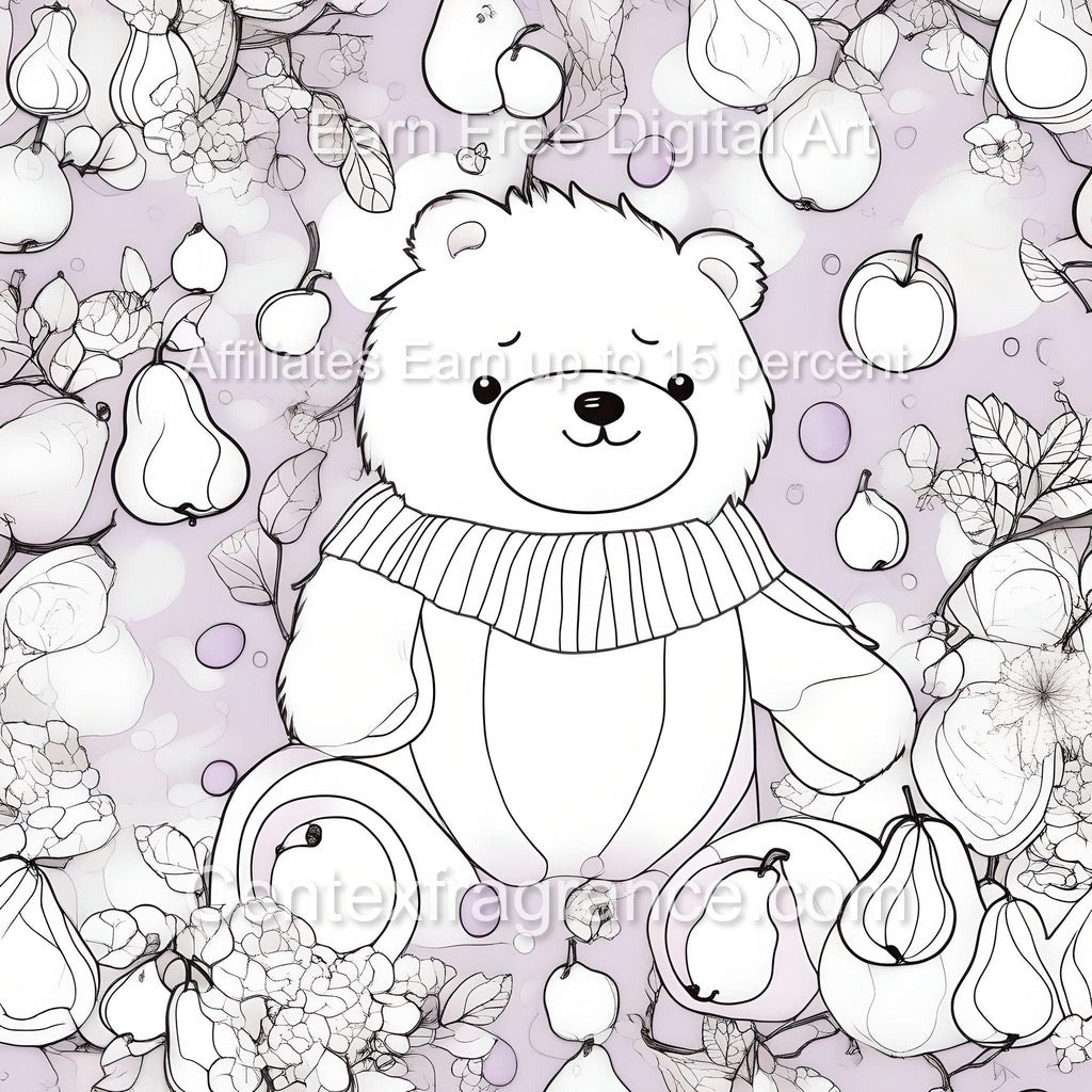 Sept Sample pack offer Children’s theme CF302 Bears Bubbles fragrance Cherry Pears