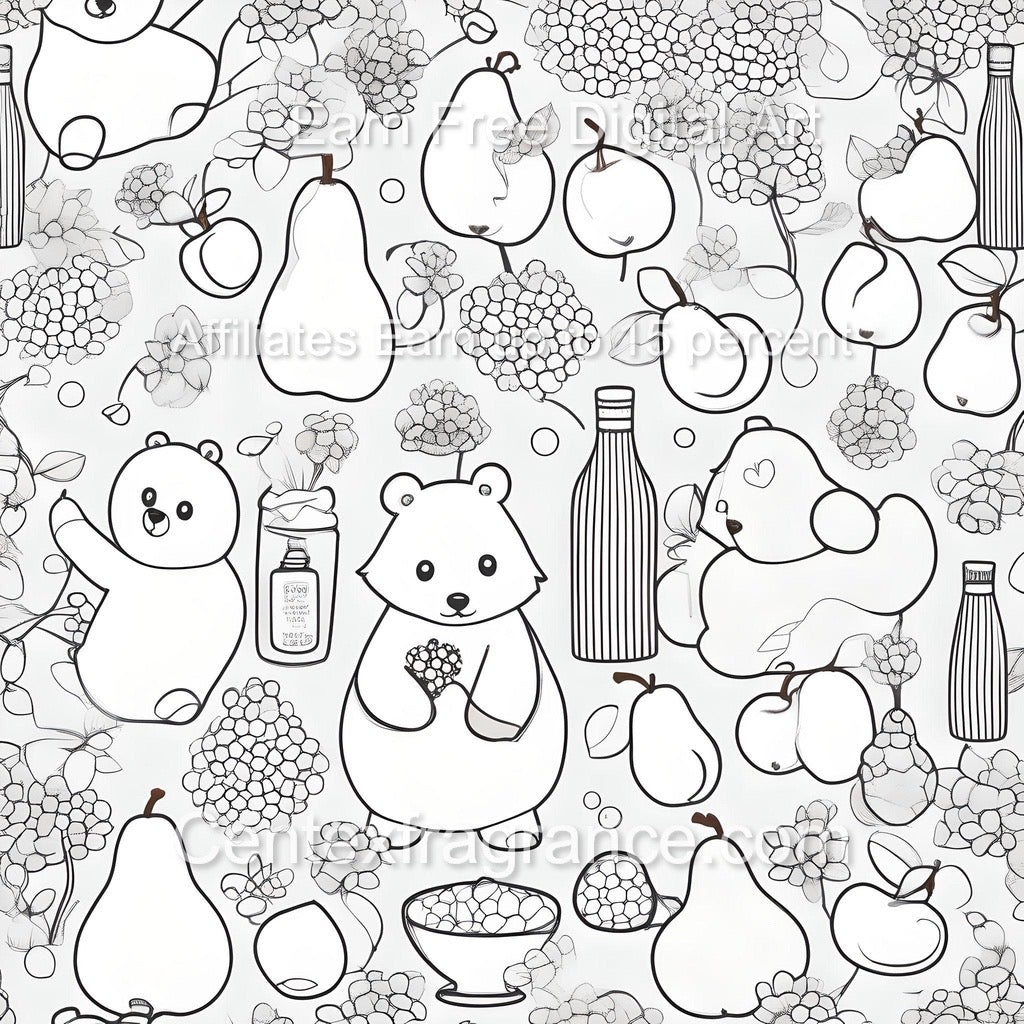 Sept Sample pack offer Children’s theme CF302 Bears Bubbles fragrance Cherry Pears