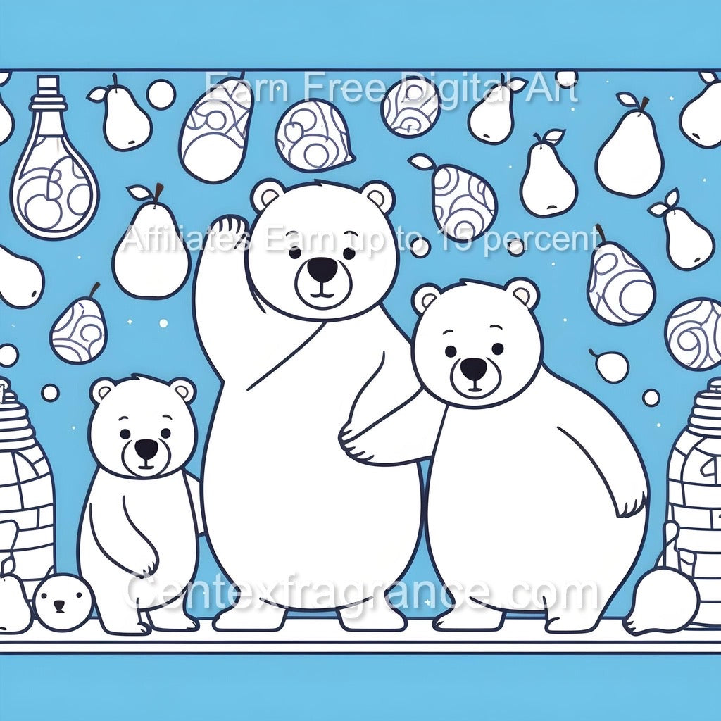 Sept Sample pack offer Children’s theme CF302 Bears Bubbles fragrance Cherry Pears