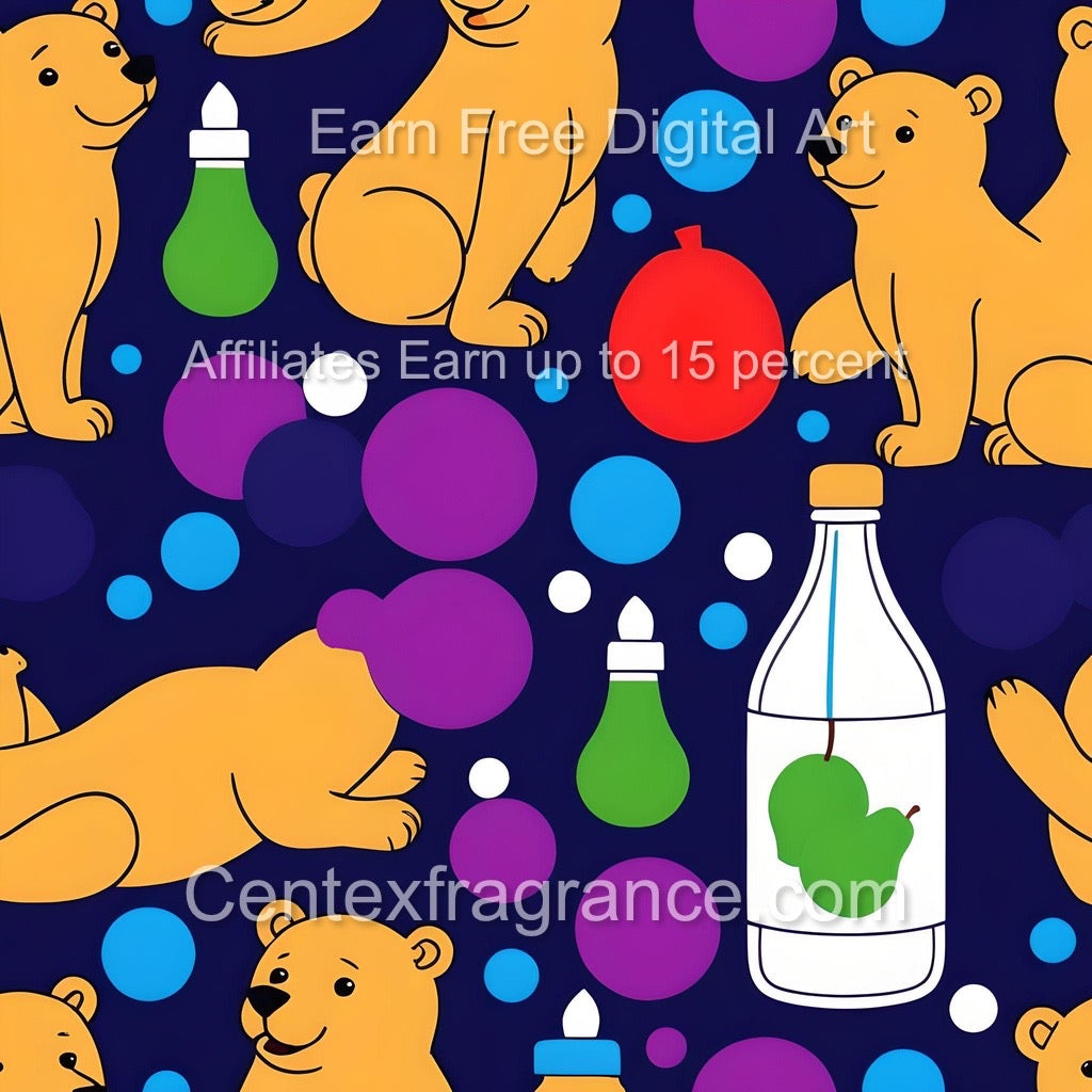 Sept Sample pack offer Children’s theme CF302 Bears Bubbles fragrance Cherry Pears