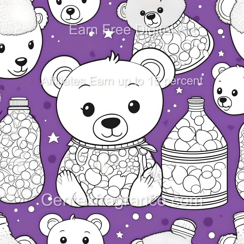 Sept Sample pack offer Children’s theme CF302 Bears Bubbles fragrance Cherry Pears