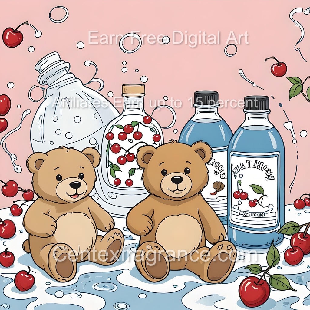 Sept Sample pack offer Children’s theme CF302 Bears Bubbles fragrance Cherry Pears