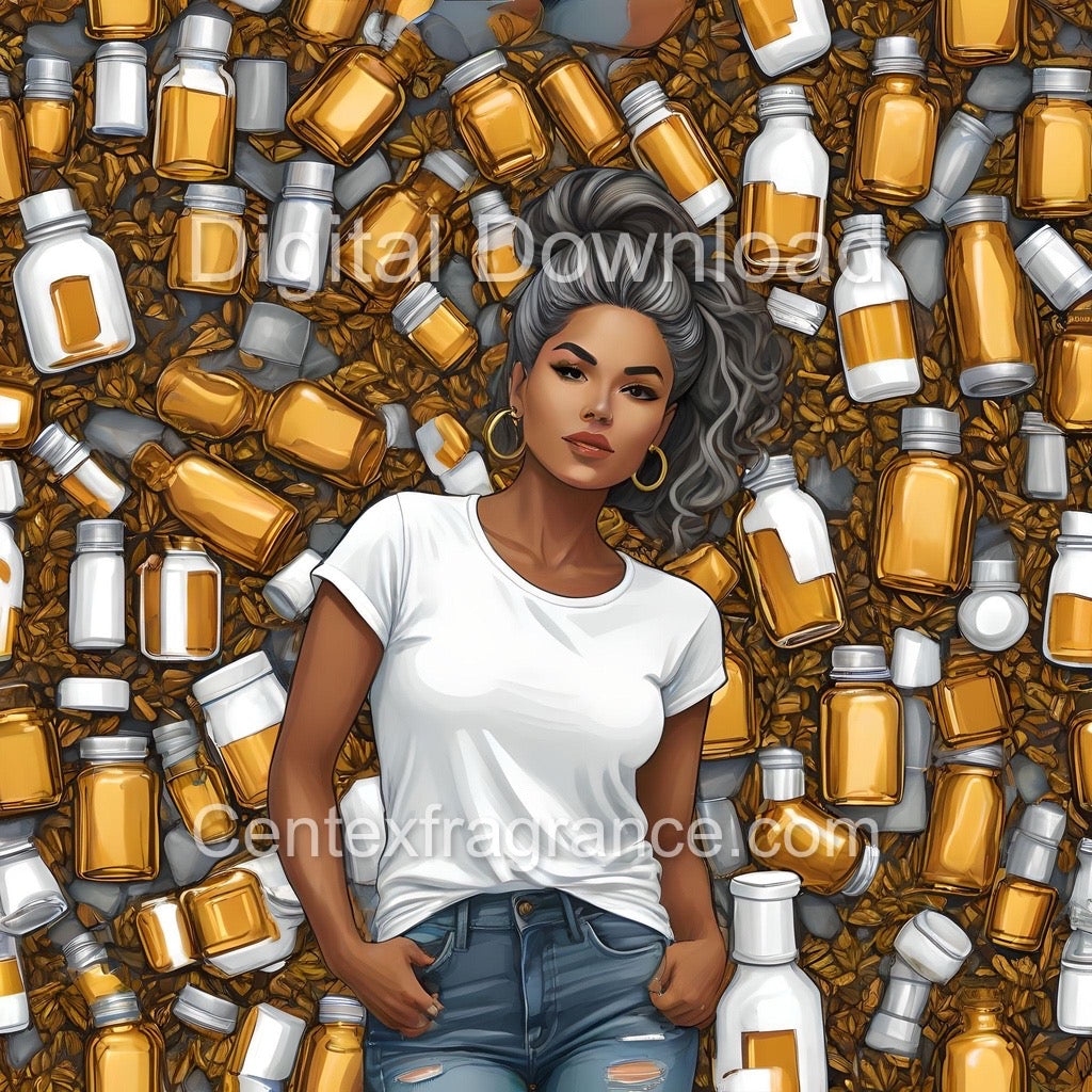 AugSample Pack Itemcf239 33 images tshirt denim fragrance themed prints Digital Download