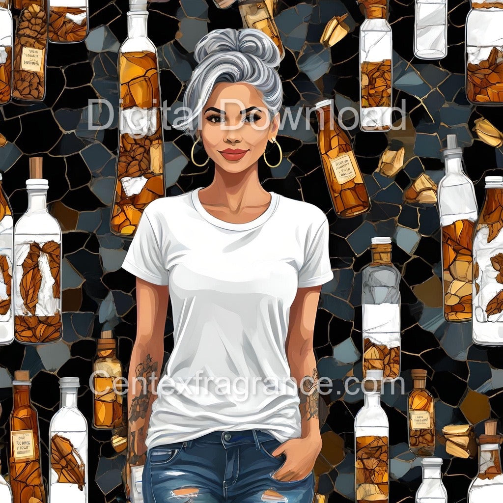 AugSample Pack Itemcf239 33 images tshirt denim fragrance themed prints Digital Download
