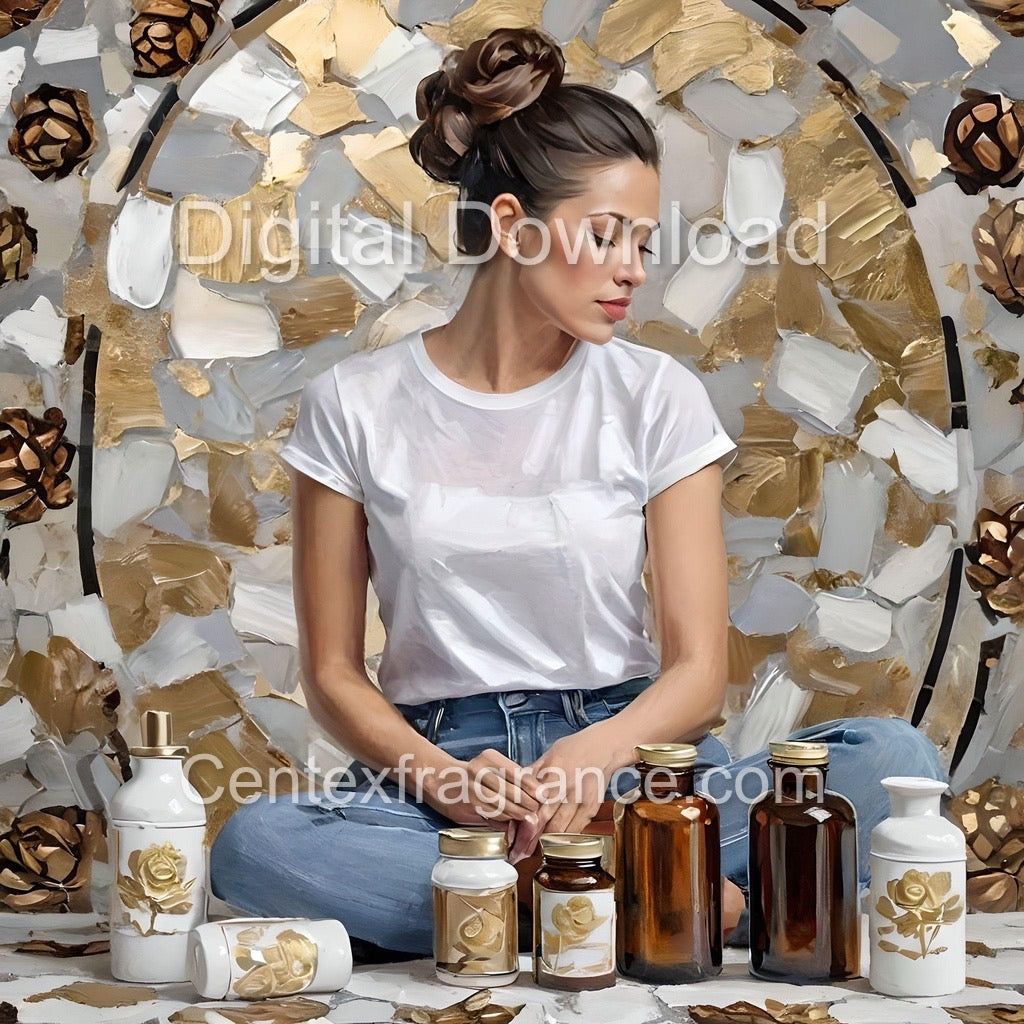AugSample Pack Itemcf239 33 images tshirt denim fragrance themed prints Digital Download