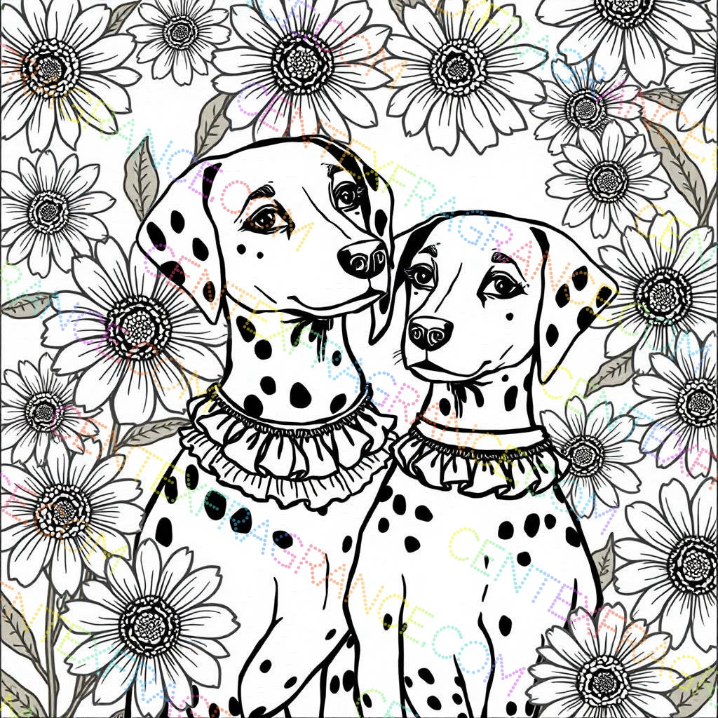 CFCS 0107112 Color Sheet images Dalmatians Color Sheets Fragrance Labels Stationary