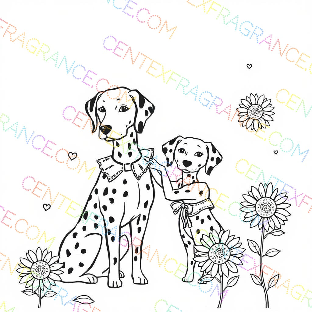 CFCS 0107112 Color Sheet images Dalmatians Color Sheets Fragrance Labels Stationary