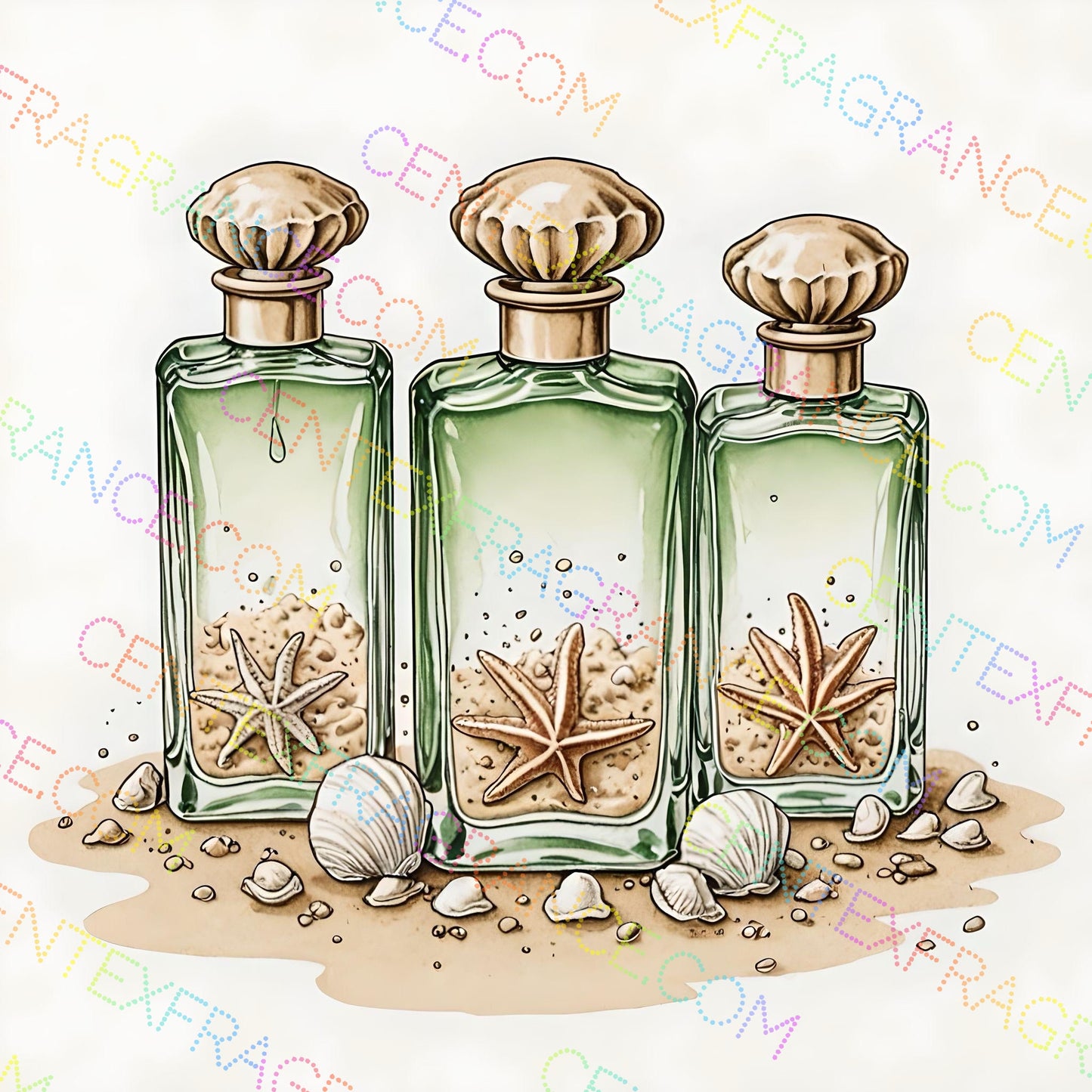 CFCS 01046112 Fragrance Packaging Sand and Seashells