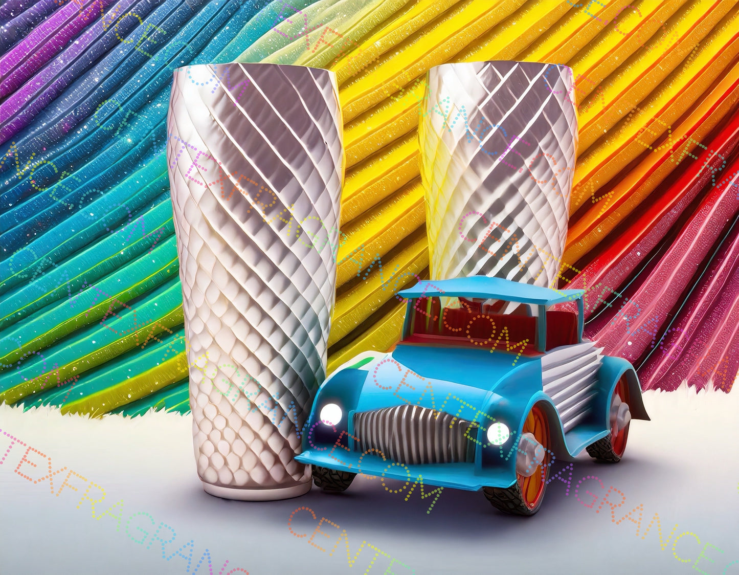 CFCS 01058112 Clipart Metalic Rainbow Auto Art