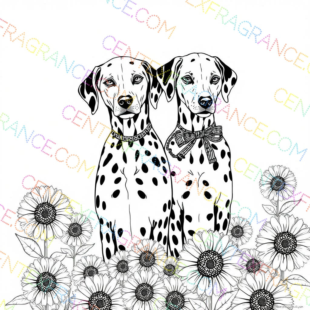 CFCS 0107112 Color Sheet images Dalmatians Color Sheets Fragrance Labels Stationary