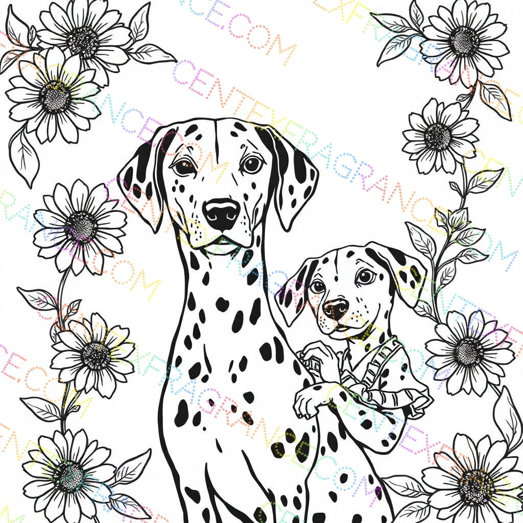 CFCS 0107112 Color Sheet images Dalmatians Color Sheets Fragrance Labels Stationary