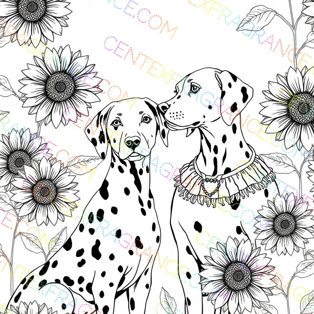 CFCS 0107112 Color Sheet images Dalmatians Color Sheets Fragrance Labels Stationary
