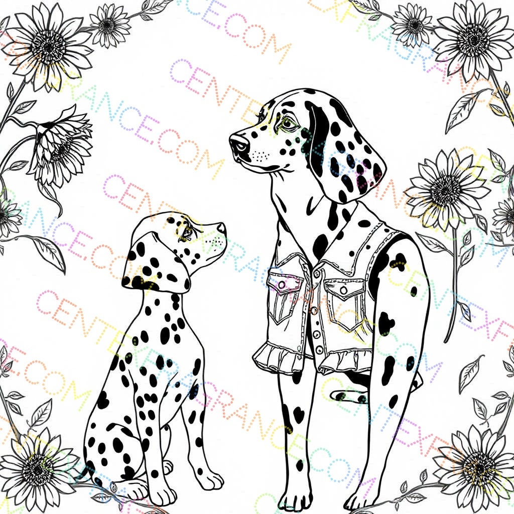 CFCS 0107112 Color Sheet images Dalmatians Color Sheets Fragrance Labels Stationary