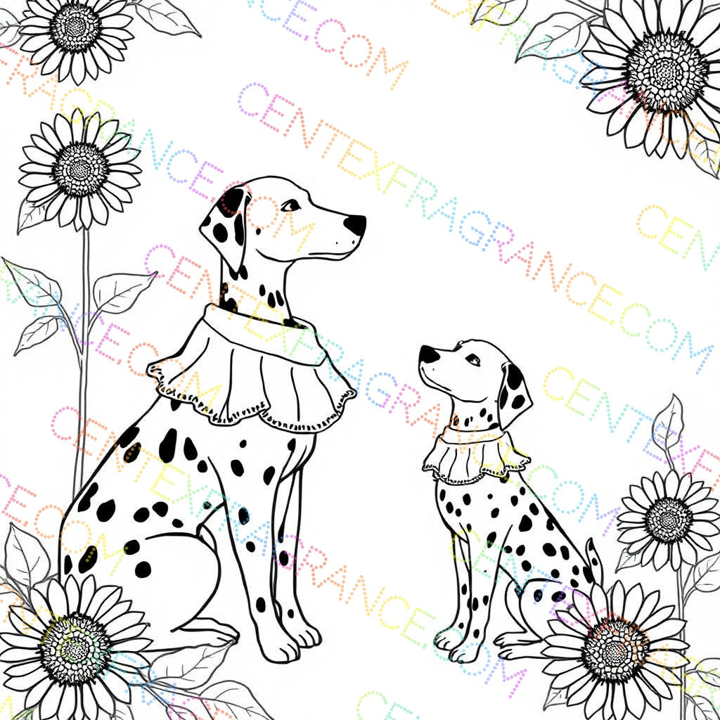 CFCS 0107112 Color Sheet images Dalmatians Color Sheets Fragrance Labels Stationary