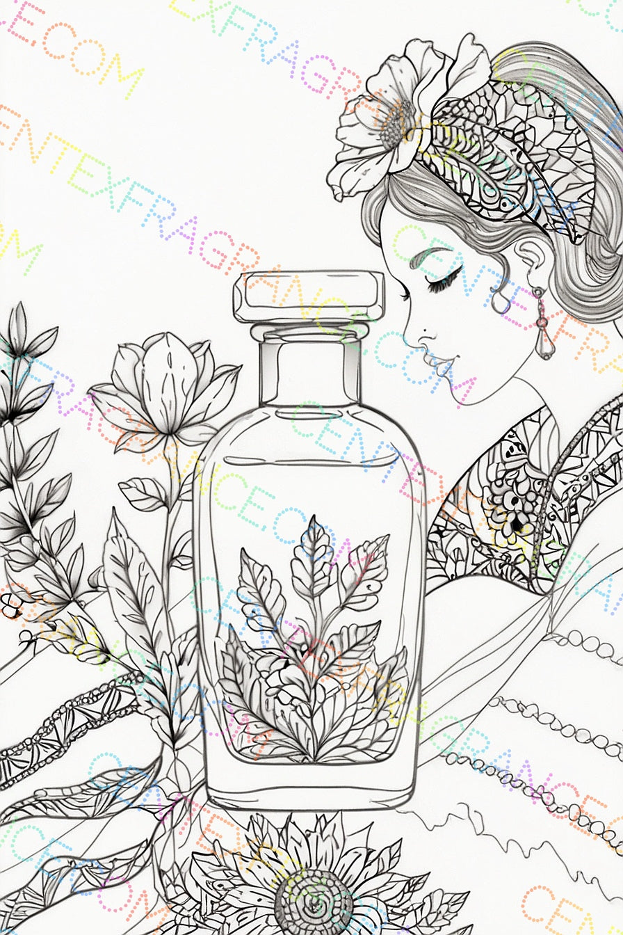 CFCS 01015112 Color Sheet 10 images Fragrance Sunflowers ,Rose Relaxing