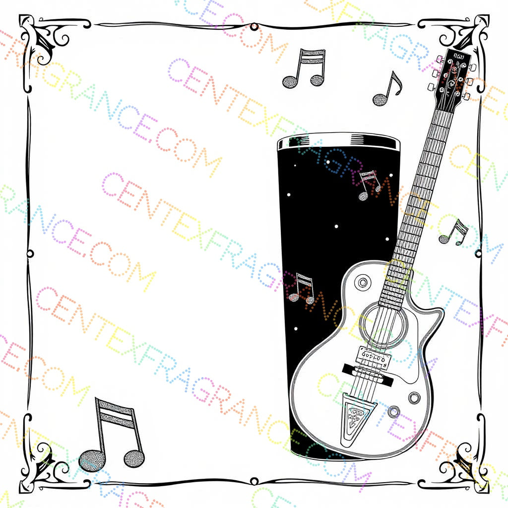 CFCS 0109112 Coloring Sheets, Stationary Music guitar Stationary. images