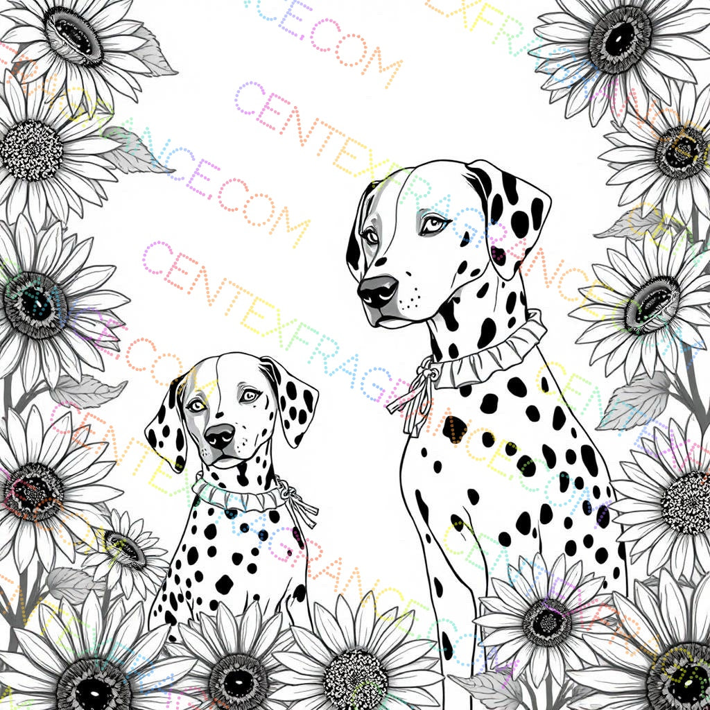 CFCS 0107112 Color Sheet images Dalmatians Color Sheets Fragrance Labels Stationary
