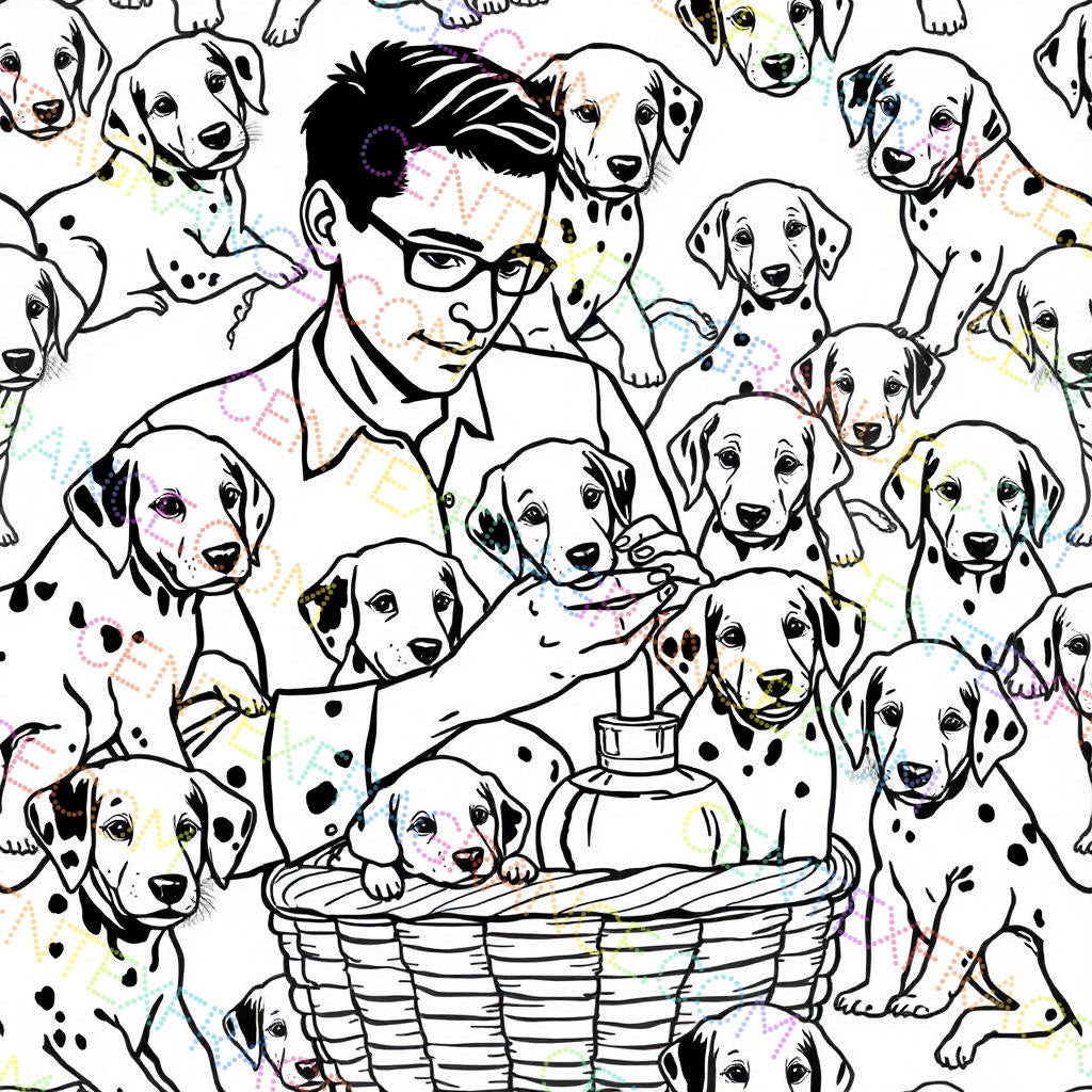 CFCS 0107112 Color Sheet images Dalmatians Color Sheets Fragrance Labels Stationary