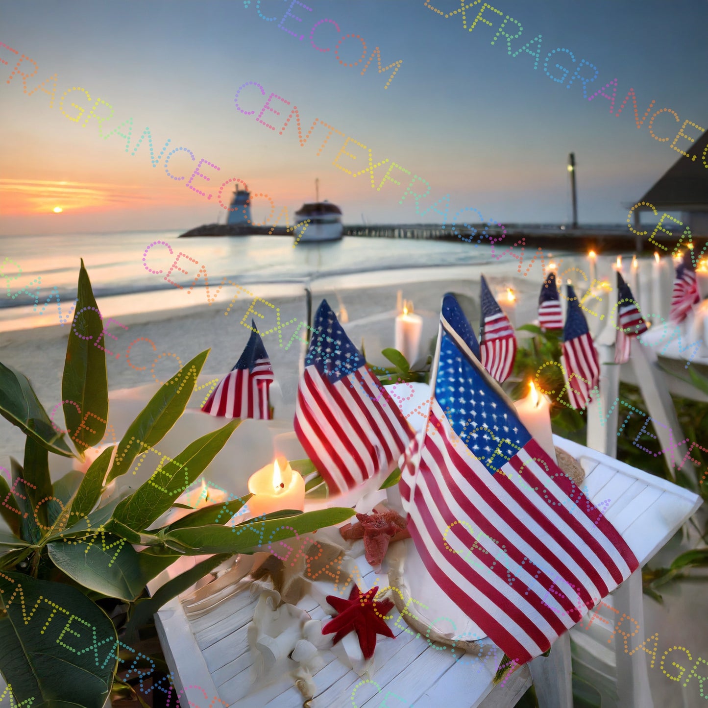 CFCS 01053112 Golden Hour USA Clip Art