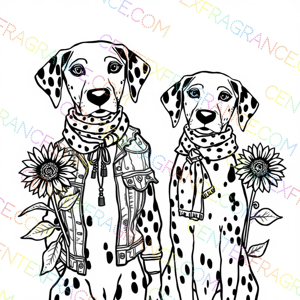 CFCS 0107112 Color Sheet images Dalmatians Color Sheets Fragrance Labels Stationary