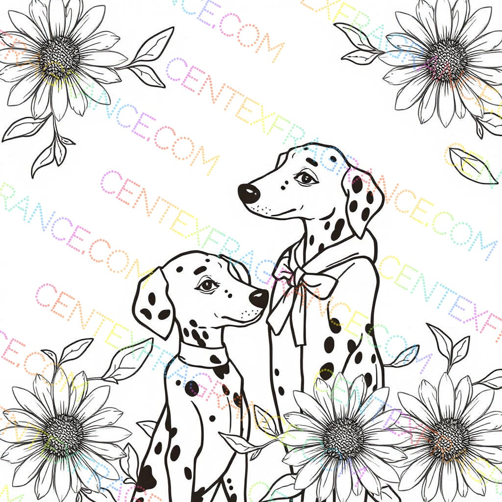 CFCS 0107112 Color Sheet images Dalmatians Color Sheets Fragrance Labels Stationary