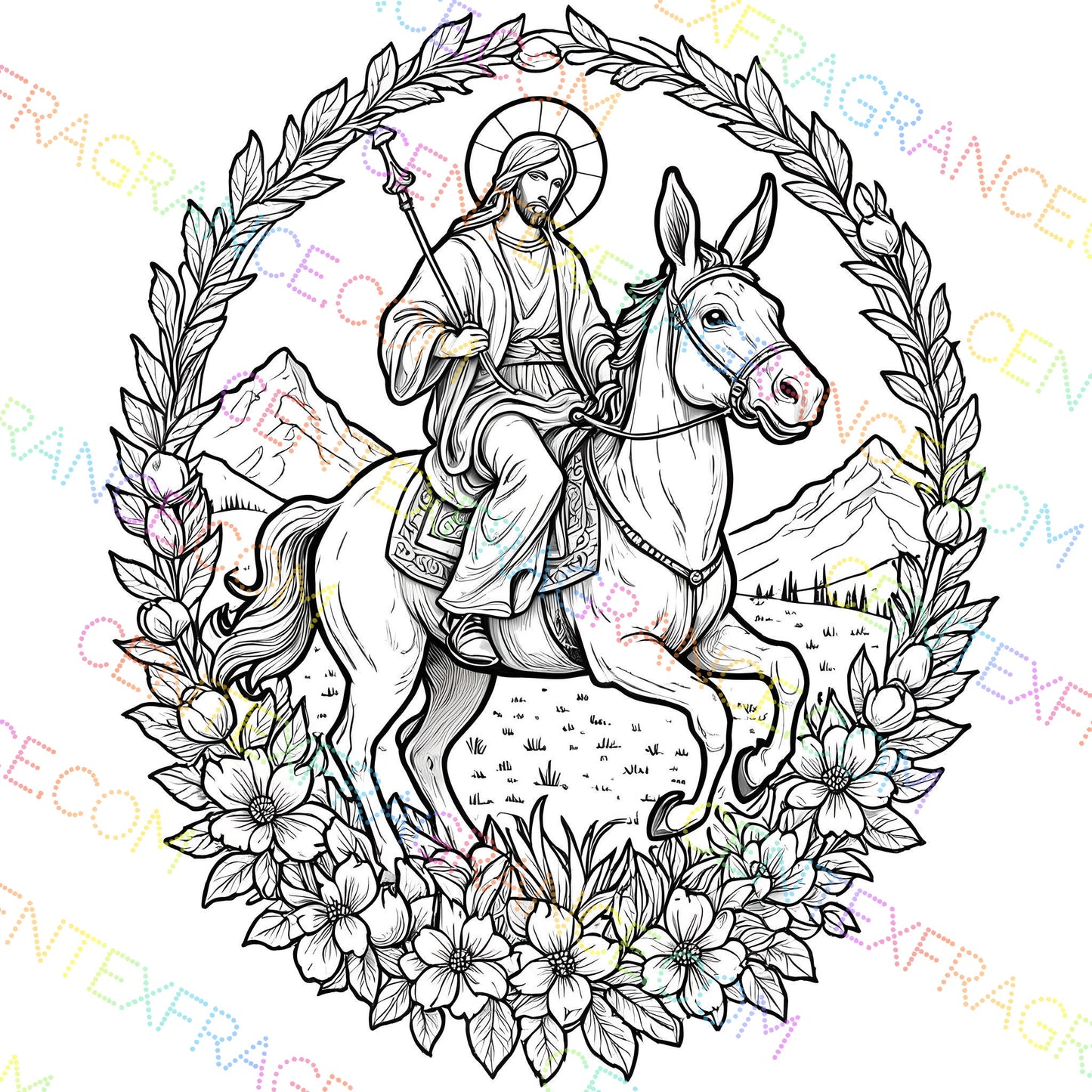 CFCS 01018112 Coloring Sheets , Clip Art Christian Theme a Christ Easter