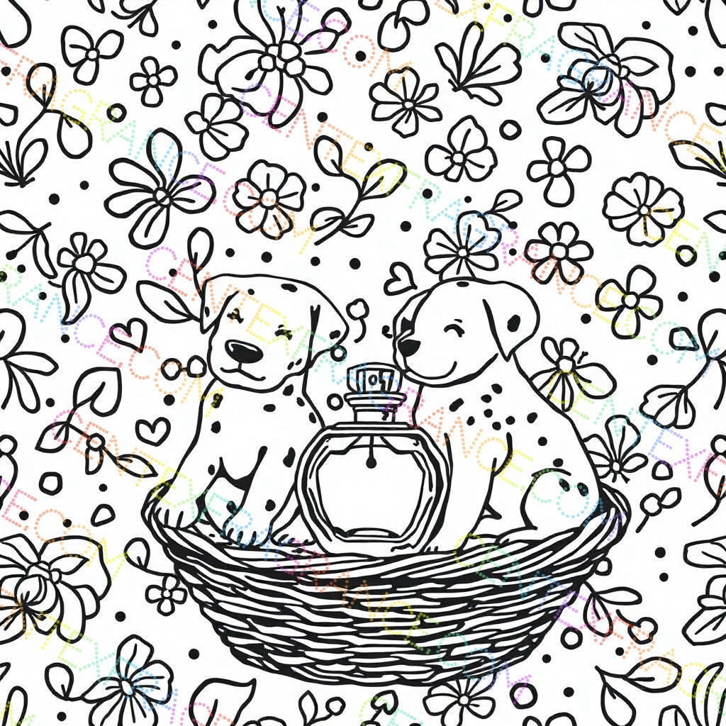 CFCS 0107112 Color Sheet images Dalmatians Color Sheets Fragrance Labels Stationary