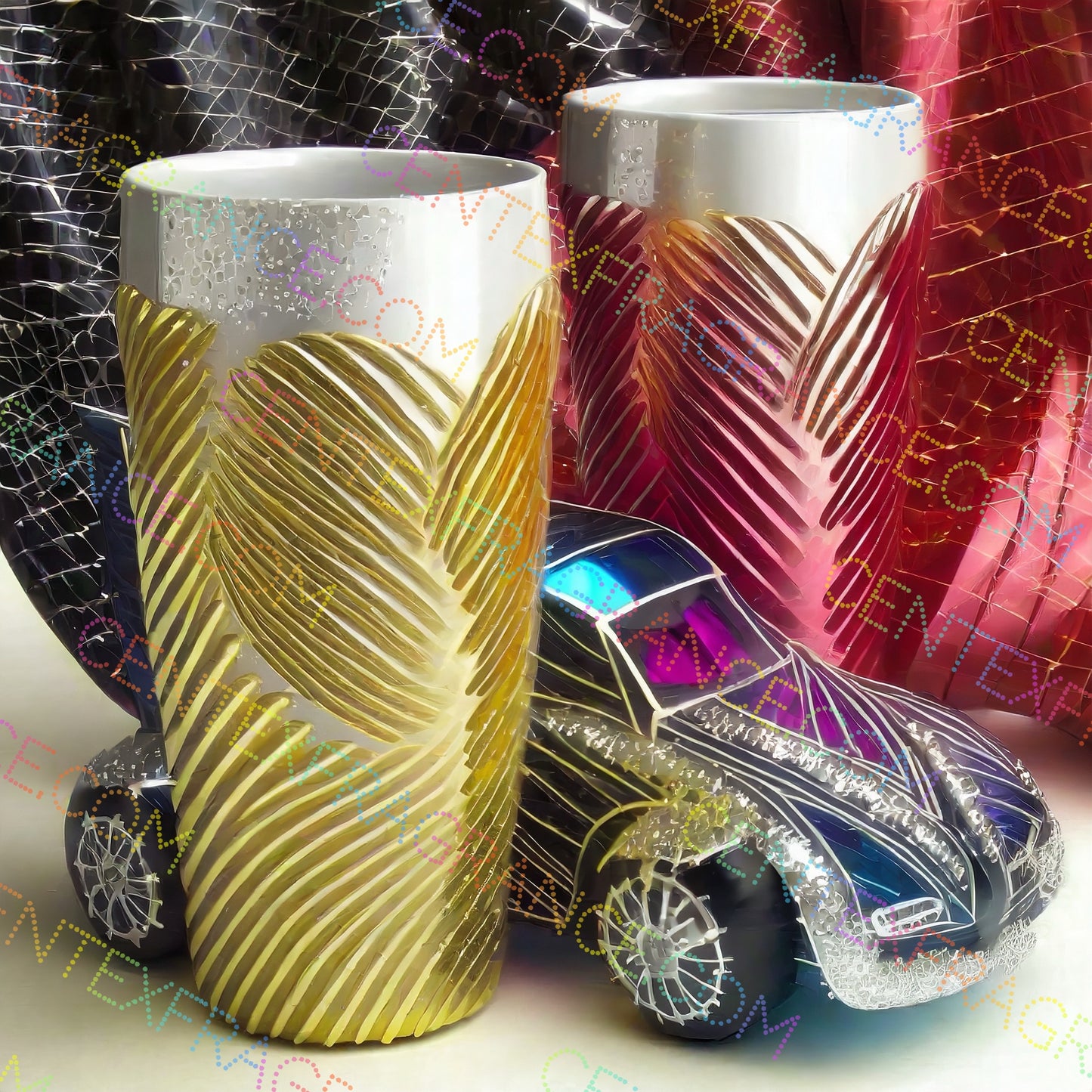 CFCS 01059112 Clip art Tumbler and Cars Shades of cranberry