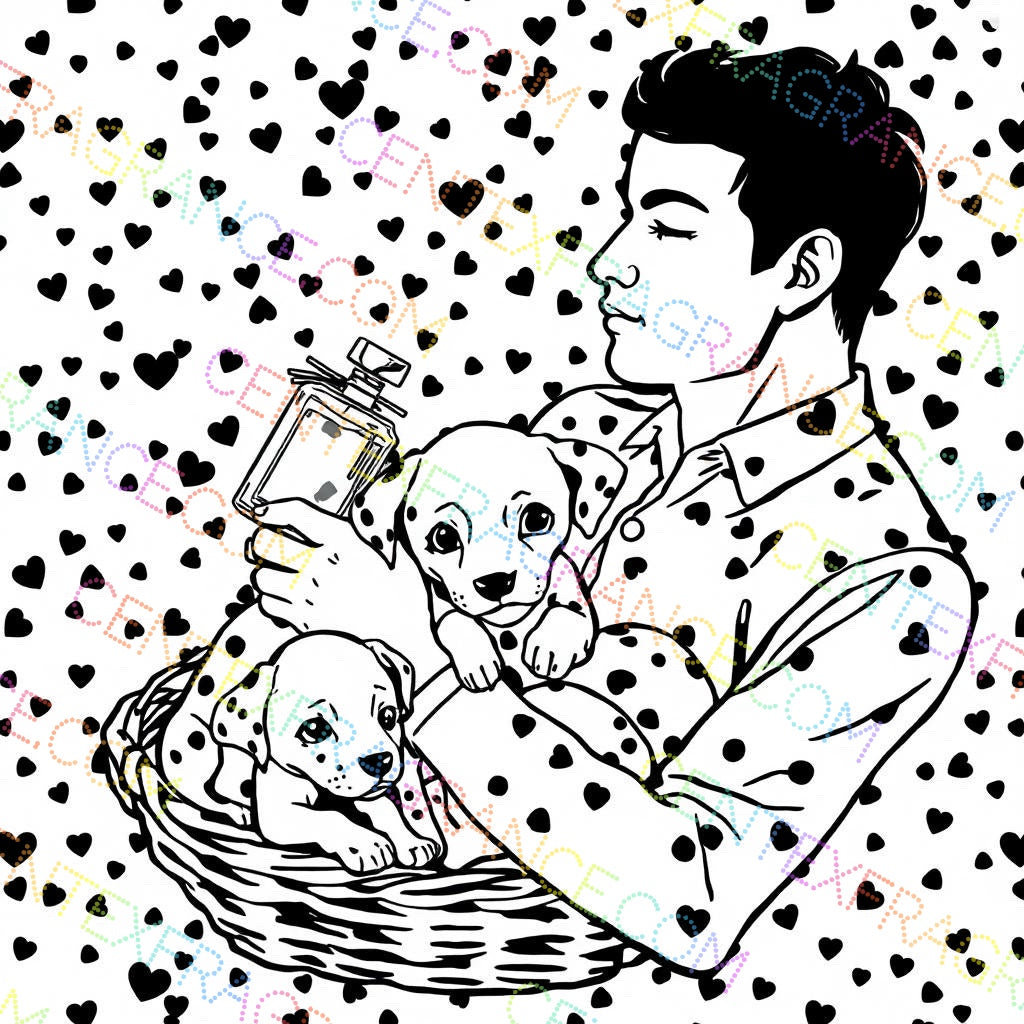 CFCS 0107112 Color Sheet images Dalmatians Color Sheets Fragrance Labels Stationary