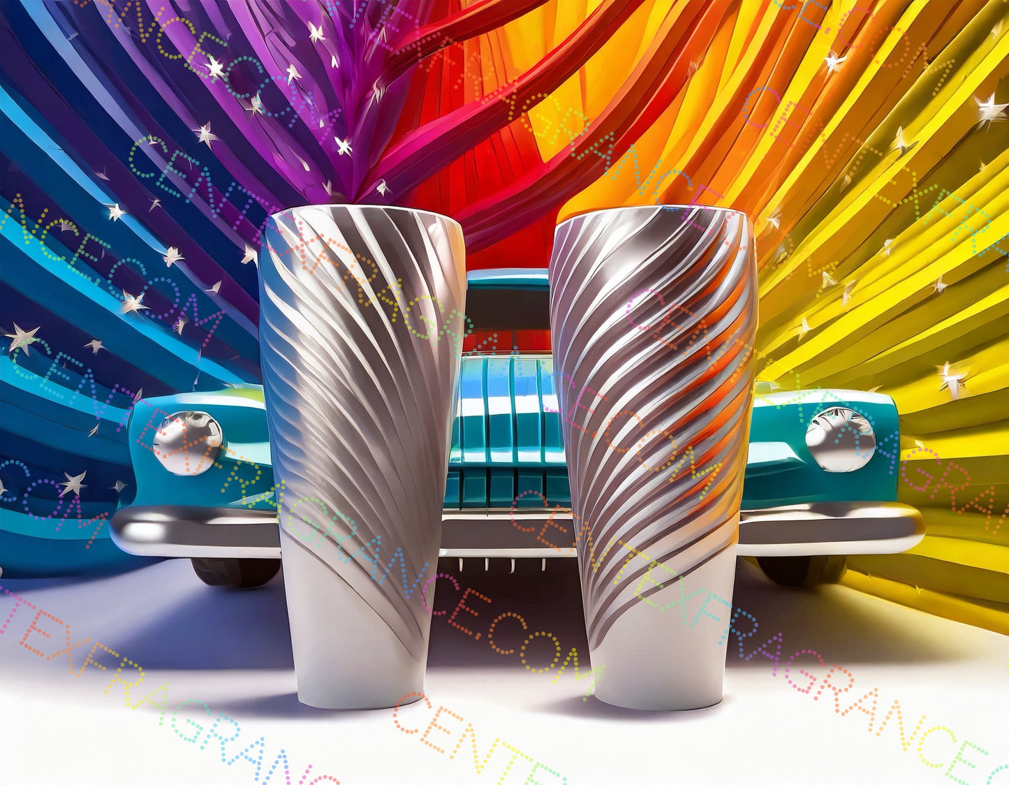 CFCS 01058112 Clipart Metalic Rainbow Auto Art