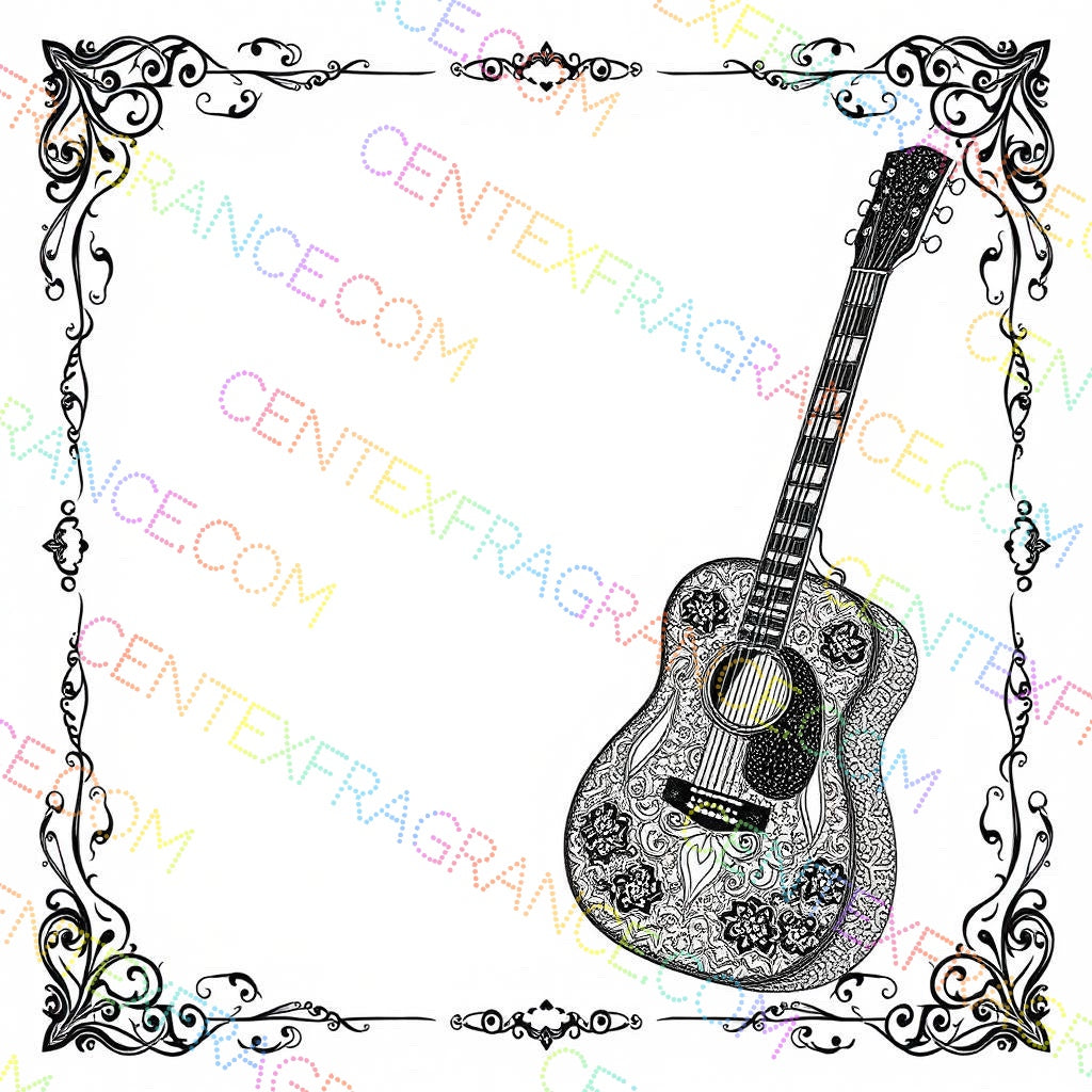 CFCS 0109112 Coloring Sheets, Stationary Music guitar Stationary. images