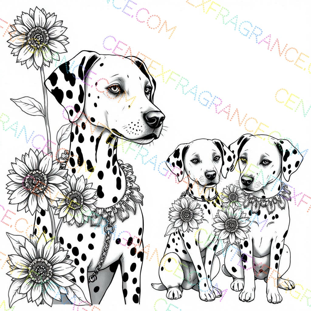 CFCS 0107112 Color Sheet images Dalmatians Color Sheets Fragrance Labels Stationary