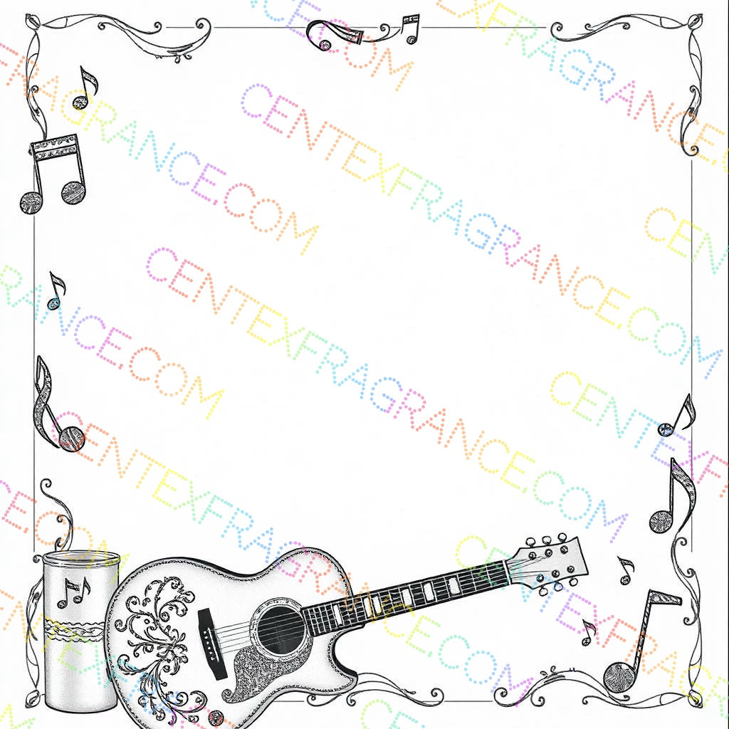 CFCS 0109112 Coloring Sheets, Stationary Music guitar Stationary. images