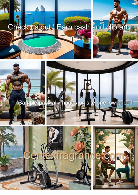 Sample pack Cf70 Gym Bodybuilders Digital download Includes images featured in the collage