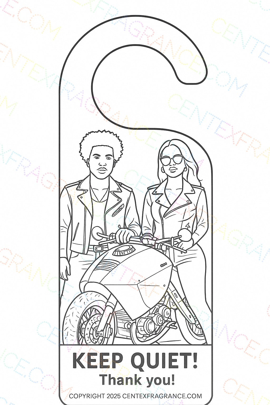 CCDH Coloring   Seasonal Door Hangers Humor Vampire Werewolf themed