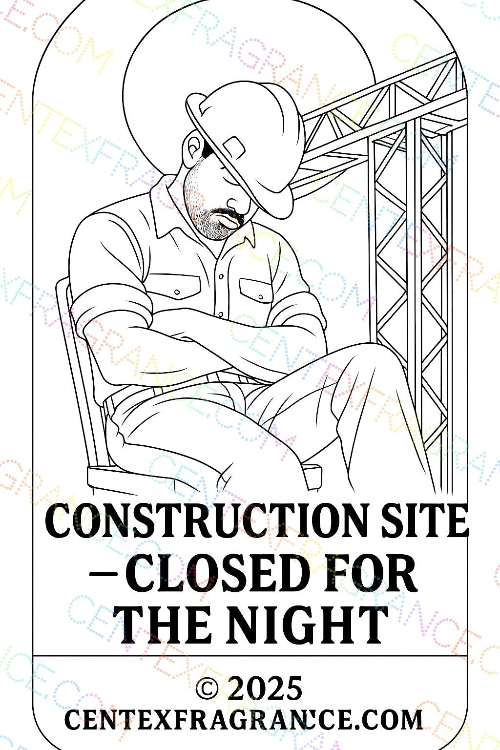 CCDH  3 Digital   Art Door Hangers Working man