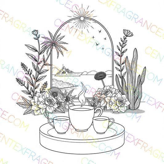CFCS 01011112  Color Sheet, Stationary,  Fragrance clip art images