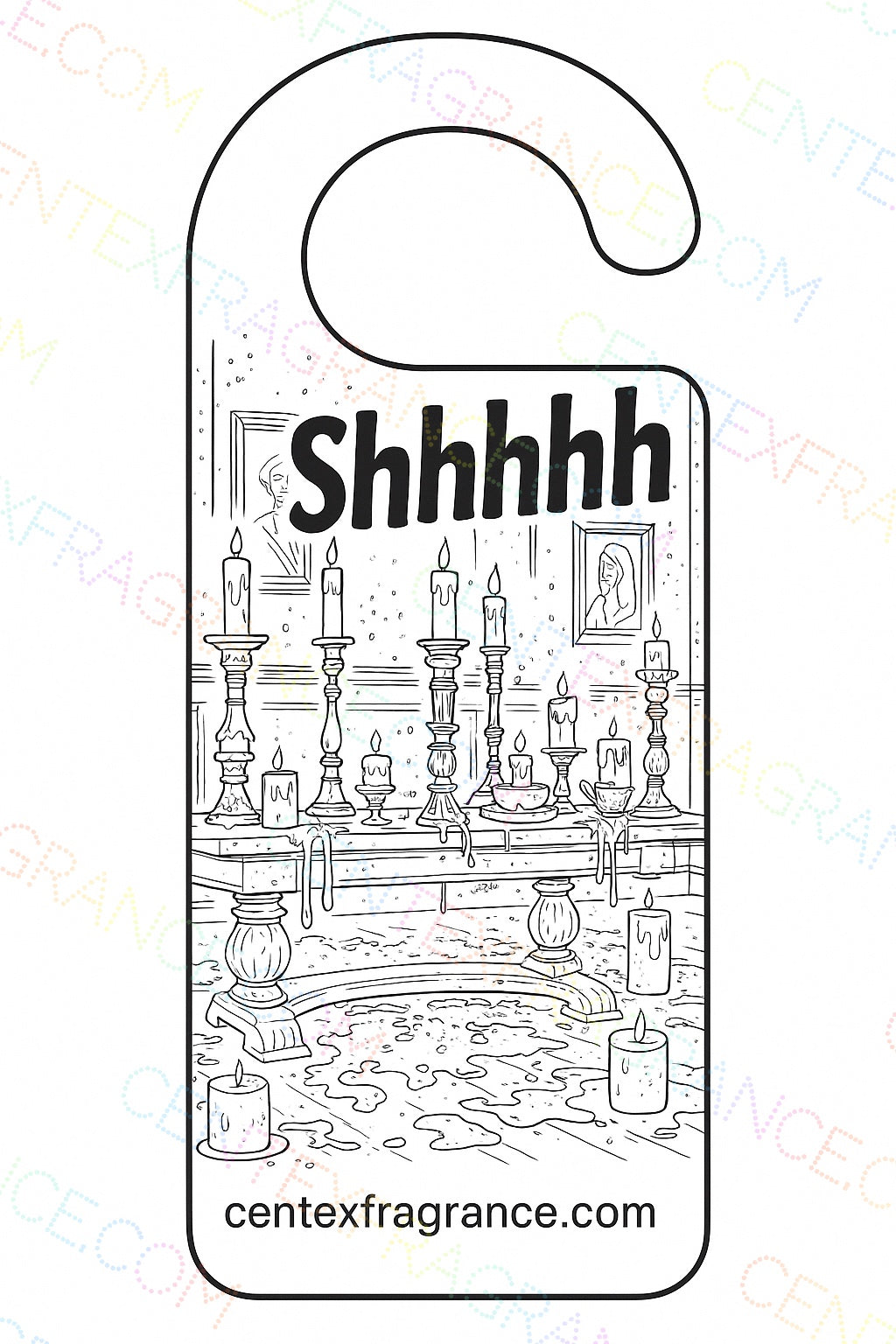 CCDH Coloring   Seasonal Door Hangers Humor Vampire Werewolf themed