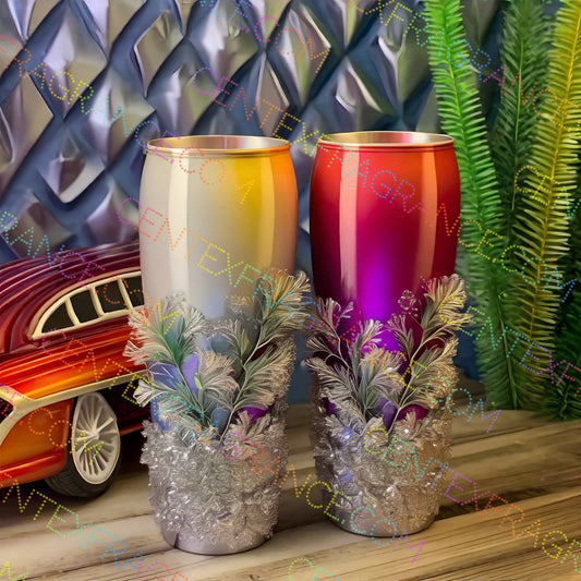 CFCS 01047112.  Classic Cars and Tumblers Red Hot Clip Art