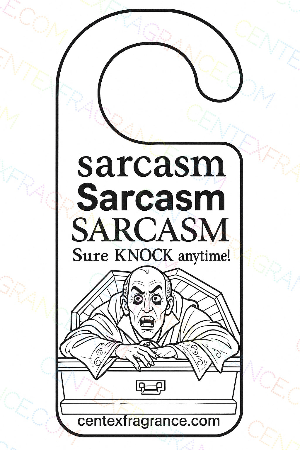 CCDH Coloring   Seasonal Door Hangers Humor Vampire Werewolf themed