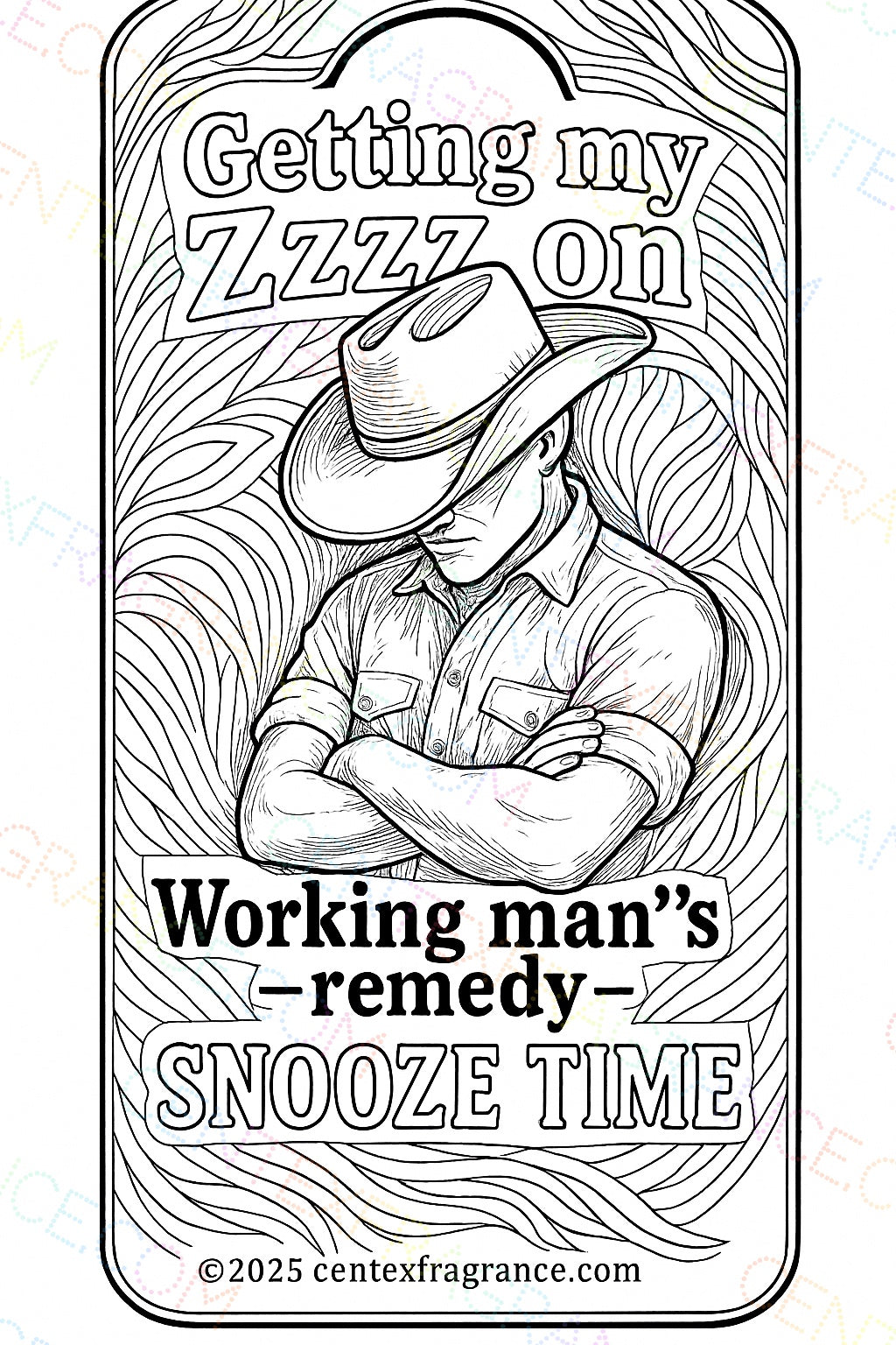CCDH  3 Digital   Art Door Hangers Working man