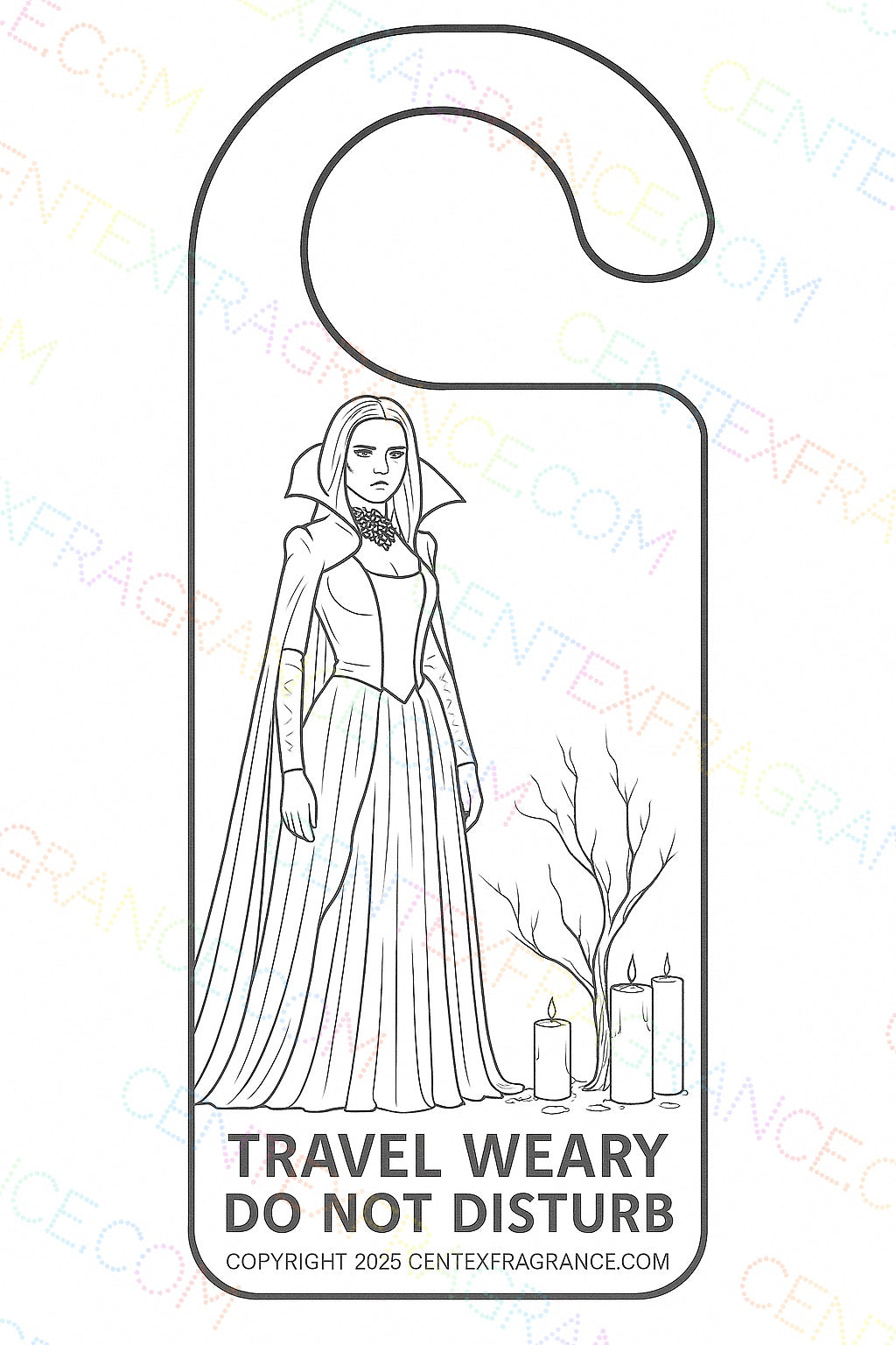 CCDH Coloring   Seasonal Door Hangers Humor Vampire Werewolf themed