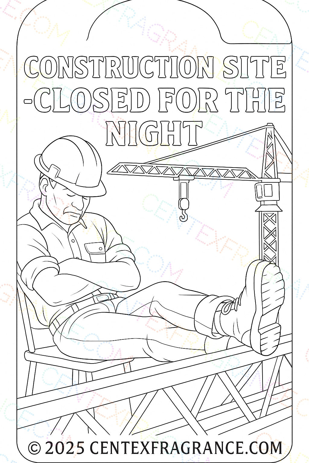 CCDH  3 Digital   Art Door Hangers Working man